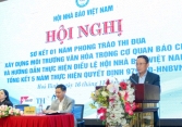 Đẩy mạnh phong trào thi đua xây dựng môi trường văn hóa trong cơ quan báo chí