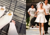 Không còn hình tượng tiểu thư sang chảnh, Doãn Hải My xách giày, đi chân đất ở sân bay Singapore vì một lý do