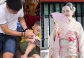Duy Mạnh một mình chăm hai con, được khen hết lời vì đỡ đần Quỳnh Anh việc nhà