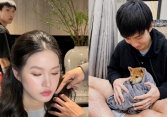 Đoàn Văn Hậu - Doãn Hải My ở nhà tân hôn: Vợ trang điểm, chồng loay hoay trong bếp, tối ngày bận chăm 'con'