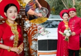 Giữa cơn 'bão' vàng tăng mạnh, mẹ cô dâu mang thau ra đựng 'sương sương' vài chục cây vàng, chú rể lái xe 24 tỷ đón dâu