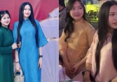 Doãn Hải My diện áo dài, xách túi gần trăm triệu về quê Văn Hậu ăn cưới, vóc dáng khác hẳn lúc dự đám hỏi Quang Hải - Thanh Huyền