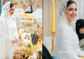 Cô dâu của Hoàng tử Brunei tiếp tục 'đốn tim' dân mạng vì xuất hiện như nữ thần với bộ váy cưới đẹp tựa trong mơ