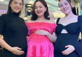 Hội mẹ bầu Vbiz Phương Oanh - Thu Quỳnh - Lan Phương chung khung hình, nhan sắc thế nào mà khiến dân tình xuýt xoa?