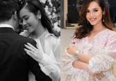 Á hậu Hoàng My mang thai con đầu lòng, dàn sao Việt đồng loạt chúc mừng 