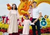 Đội trưởng đội tuyển Việt Nam cùng vợ con năm đầu tiên ăn tết xa quê 