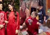 Không son phấn, vợ Tây của Tiến Dũng ghi điểm tuyệt đối khi về quê chồng ăn tết: Đăng toàn ảnh bố mẹ chồng, còn biết hát ru con
