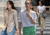 Học Kỳ Duyên cách phối đồ sành điệu với 3 kiểu áo phổ biến nhất mùa xuân và hè