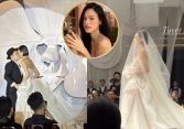 Hoa cưới của siêu mẫu Tuyết Lan chứa đựng ý nghĩa xúc động, không gian cưới thiết kế độc lạ gây ấn tượng với dàn khách
