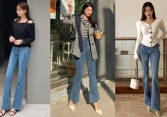 Quần jeans ống loe đang 'hot' không kém quần ống rộng và 4 cách mặc sành điệu, siêu tôn dáng