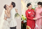 Đoàn Văn Hậu chúc 8/3 mẹ đẻ nhưng không quên mẹ vợ trẻ đẹp, Doãn Hải My lập tức chấm yêu quá: 'Chuẩn men'