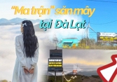 Du khách rối bời trước 'ma trận' săn mây ở Đà Lạt: Thật giả lẫn lộn, xảy ra tình trạng chèo kéo tranh giành khách 