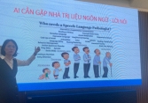 Bóng hồng ngôn ngữ học ở Khoa Trị liệu Ngôn ngữ Bệnh viện Nhi Trung ương