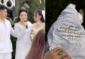 Độc lạ chiếc khăn thêu tiểu thư Hà Nội kỳ công làm riêng cho mẹ ngày về nhà chồng