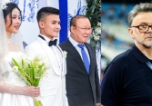 HLV Park Hang-seo dặn dò Quang Hải trong ngày cưới Chu Thanh Huyền, ông Troussier vắng mặt sau lùm xùm 'ngó lơ' Hải 'con'