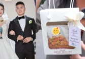Hé lộ món quà Quang Hải và Chu Thanh Huyền tặng khách dự cưới ở khách sạn 5 sao thay lời cảm ơn