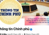 Fanpage Thông tin Chính phủ với gần 4 triệu người theo dõi bất ngờ 'biến mất' trên Facebook