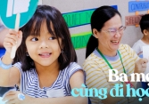 Một buổi học 'kỳ lạ' ở TP.HCM: Cha mẹ cùng con làm học sinh, trải nghiệm những môn học nghe tên thôi đã thấy hào hứng