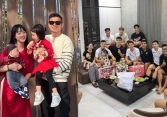Cầu thủ từng 'nghèo nhất Việt Nam' giờ có vợ đẹp, con ngoan, xây nhà to như biệt thự mời cả đội bóng đến chơi 