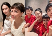Doãn Hải My cứng rắn uốn nắn em trai cách nói chuyện, khác hẳn vẻ dịu dàng của vợ Đoàn Văn Hậu hàng ngày