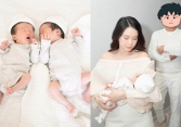 Sam gia nhập hội 'mẹ bỉm nghiện con', hé lộ thêm khoảnh khắc 'đốn tim' của 2 nhóc tỳ sinh đôi