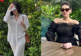 Chuyên diện đồ màu trung tính nhưng Dương Tú Anh vẫn có style đi du lịch nổi bật, sang xịn mịn