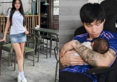 Đoàn Văn Hậu bế quý tử cực khéo, Doãn Hải My “trốn” con đi chơi khoe  luôn vóc dáng nuột nà sau sinh 