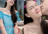 Ngọc Trinh lộ vòng 2 lùm lùm sau 2 tháng khoe giấy đăng ký kết hôn