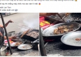 Quán bún chả bị tố rửa thịt nướng bằng nước than bán cho khách ở Hà Nội: Chủ quán nói gì?
