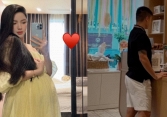 Chu Thanh Huyền sắp đến ngày “vỡ chum”, Quang Hải đưa vợ đi sắm đồ, nhìn một hành động đủ biết yêu vợ cỡ nào