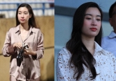Sau thị phi mặc đồ ngủ ra sân cùng chồng chủ tịch, Đỗ Mỹ Linh lại vướng tranh cãi khi mặc áo thêu rỗng 