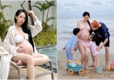 Đăng ảnh cả nhà đi du lịch cực dễ thương, con gái đại gia Minh Nhựa gây trầm trồ vì bụng bầu to không một vết rạn