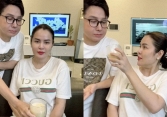 NSƯT Vũ Luân tự tay pha sữa, chăm sóc chu đáo cho Phương Lê trên livestream