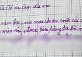 Học sinh tiểu học làm bài văn tả chiếc cặp mới, đọc câu cuối mà ai nấy bỗng thấy... đói bụng