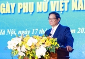 Thủ tướng Phạm Minh Chính: Tạo nên bức tranh đẹp, giàu bản sắc của Phụ nữ Việt Nam