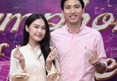 Đoàn Văn Hậu 'hộ tống' Doãn Hải My về trường Luật làm giám khảo, trai tài gái sắc chiếm trọn spotlight trong đêm hội sinh viên