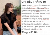 Mỗi tháng tiêu gần 22 triệu, bức ảnh chụp màn hình phơi bày cái khó của biết bao cô gái