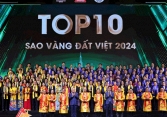Tôn vinh top 10 thương hiệu Sao Vàng đất Việt 2024