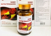 NANO RUTIN TIMASALVIA - lựa chọn 'bỏ túi' cho những người có mỡ máu cao