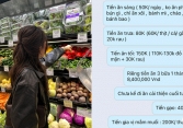 Tin nhắn sao kê tiền đi chợ gây tranh cãi