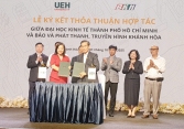 Chuỗi sự kiện phát triển đại dương xanh tại Khánh Hòa, Đại học Kinh tế TPHCM ký kết 6 hợp tác quan trọng.