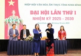 Đại hội Hiệp hội Văn hóa Ẩm thực tỉnh Ninh Bình lần thứ I, nhiệm kỳ 2025–2030: Bà Lê Thị Thiết giữ chức Chủ tịch Hiệp hội