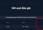Phiên đấu giá biển số xe ô tô đầu tiên: Biển ngũ quý 5 đã có chủ với giá trúng gần 2,7 tỷ đồng 