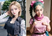 AI biến các cô gái trong Dragon Ball thành mỹ nhân vạn người mê