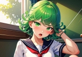 One Punch Man: AI tưởng tượng Tatsumaki là một nữ sinh dễ thương