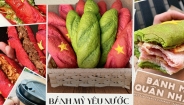 Độc lạ bánh mì “Cờ đỏ sao vàng” gây sốt giữa lòng Hà Nội