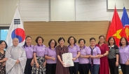 Đoàn Hội Nữ trí thức Việt Nam thăm và làm việc tại Đại sứ quán Việt Nam tại Hàn Quốc