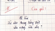 Từ nào trong Tiếng Việt vừa nặng, vừa nhẹ? - Trả lời đúng, bạn lọt top 1% người thông minh nhất!