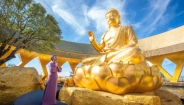 Cận cảnh tôn tượng “Đức Phật đến từ quá khứ” mới an vị tại núi Bà Đen, Tây Ninh