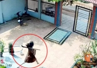 Vợ mang bầu 5 tháng vác rựa bảo vệ chồng khiến dân mạng thán phục